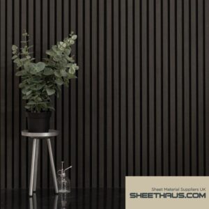 Ebony Acoustic Slat Wall Panel – 2400x600x21mm – Pack of 2